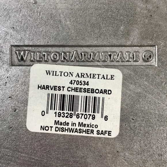 WILTON ARMETALE Harvest Cheeseboard #470534 Aluminum Serveware NWT - Picture 4 of 9